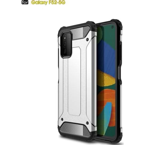 Phone Cases For Samsung Galaxy F52 5G Case Armor Stand Hard Rugged Impact Coque Cover For Galaxy F52 5G Case capa Cover
