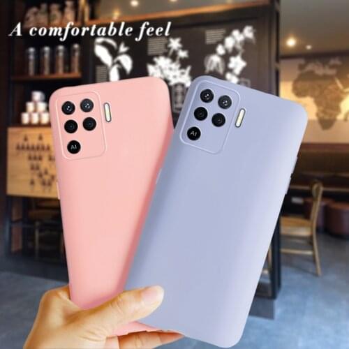 For Oppo A94 A74 4G Case Liquid Silicone Soft TPU Back Cover for OPPO F19 Pro OPPOF19 A 94 A 74 Cases Funda on OPPOA94 6.43" Bag