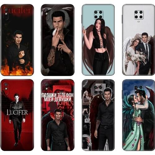 Black tpu Case For Xiaomi Redmi 7A 8 8A 9 9A 9C Case Redmi Note 8T 8 Pro T Note 9 9S 9 Pro Case Romance Club Lucifer