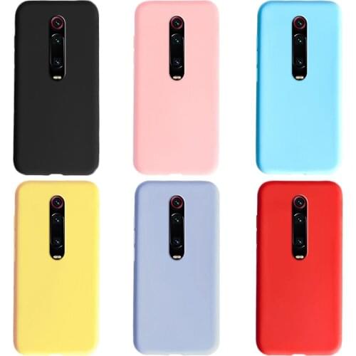 For case xiaomi mi 9t pro cover cute tpu solid candy color silicone case xiomi mi9t mi 9t mi 9 t mi9 t phone back cover cases