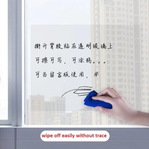 Think Board Wall Sticker Self-Adhesive Clear Decal Dry Erase Removable Message Board for Home Office Fridge Organizer Brainstorm