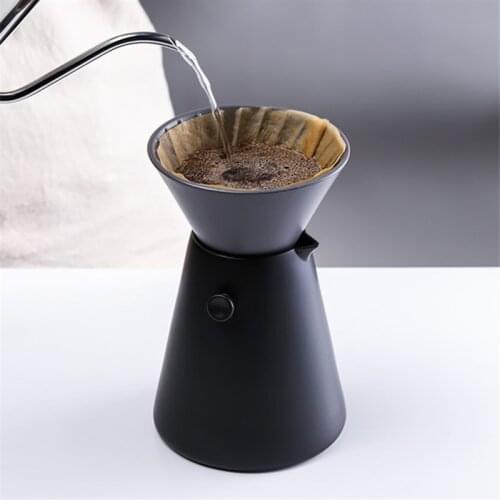 Ceramic Simple Sharing Pot Creative Coffee Maker Household Hand Drip Coffee Set with Filter Cup V60 Barista Brewing Device