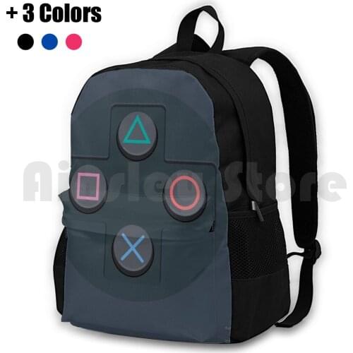 Controller Buttons Outdoor Hiking Backpack Riding Climbing Sports Bag Games Gamer Vector Kids Joystick Gamepad Flat Ps2 Ps4