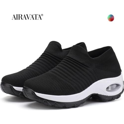 VIP Sneakers Women Tennis Shoes Light Air Cushion Walking Footwear Casual Gym Trainers Slip-on Breathable Zapatillas De Deporte
