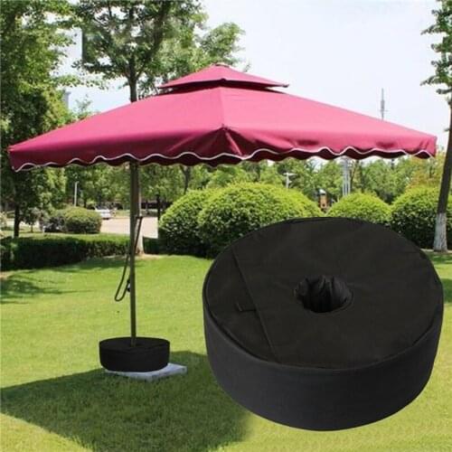 Round Umbrella Base Weight Bag Windproof Sand Bags for Tent Sun Shelter Patio Sunshade