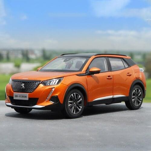 Diecast 1:18 Scale Dongfeng P 2008 SUV Alloy Car Model Metal Vehicle Toy for Collection Souvenir Ornaments Display Vehicle Toys
