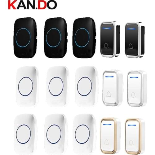 Bell kits 2 emitter 3 receivers wireless door bell set by 110-220V doorbell ip44 300M door chime door ring for villa use