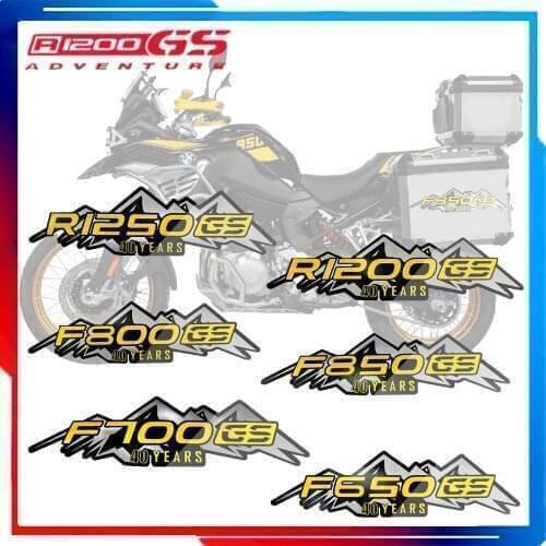 For BMW motorcycle aluminum box side box R1200GS R1250GS ADV F850GS F800GS F700GS F650GS 40 GS decal sticker