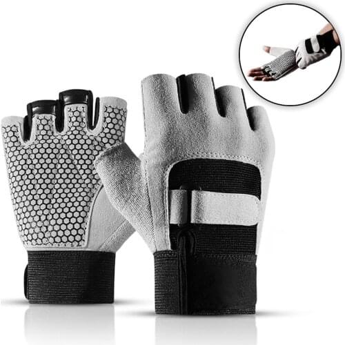 KoKossi Weightlifting Gloves Half-finger Strength Crossfit Training Gloves Non-slip Breathable Hand Protection Men Women Gloves