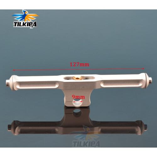 Good Quality RC boat aluminium Length 127mm T-Bar / oil cup for 1/4" cable/strut/shaft Silver