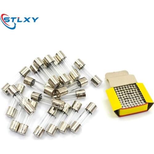 100PCS 5*20 Glass Fuse Fast Fuse Not Fuse Kit 250V 0.1A 0.2A 0.5A 1A 2A 3A 4A 5A 6A 7A 8A 10A 12A 15A 20A Quick Blow 6X30mm Hot