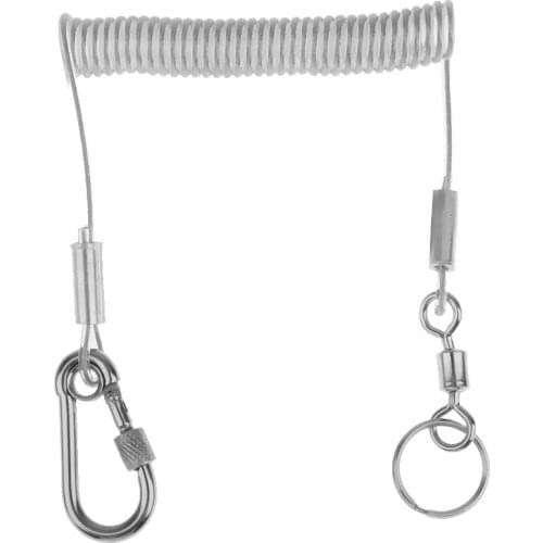 1.4m Safety Rope With Carabiner For Tackle Holder Rope, Tool Holder Leash