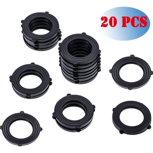 20pcs/lot Heavy Duty Rubber Rubber Washer Garden Hose Washer 3/4" O-Ring Gasket Flat Parts Water Faucet Connector Fittings