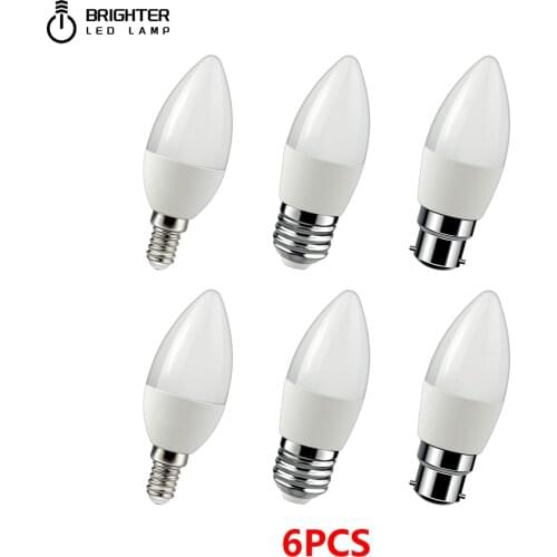 LED Candle Bulb C37 5W E14 220V-240V 6000K For Home Decoration Led Lamp Home Decoration