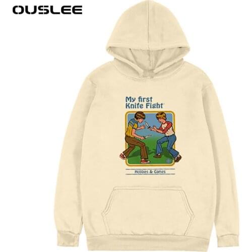 OUSLEE Unisex Hoodies Death Scary Evil Hip Hop Long Sleeve Streetwear Hoodies Men Gothic Sweatshirt Vintage Hoodie Clothes