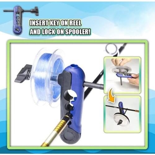 Universal Fishing Line Spooler Mini Portable Fishing Tools Accessory Adjustable Rod Bobbin Reel Winder Board Spool Line