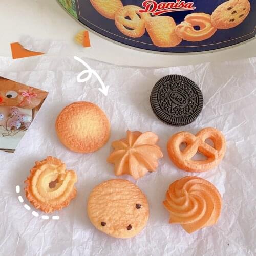 Cartoon cute cookie barrette simulation food fun funny Liu seaside clip girl sweet hair card hair accessories