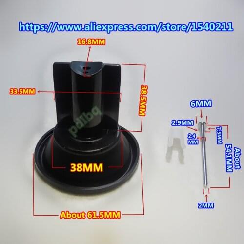 1 PCS $ 15) 1988- 97 year KPS EL250 Eliminator ZL250LX plastic Plunger diaphragm assembly(configured Jet needle)