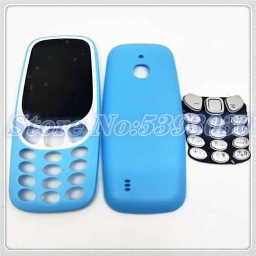 10Pcs/Lot New Full Housing For Nokia 3310(4G Version) Face Frame +Battery Cover Case+Keyboard