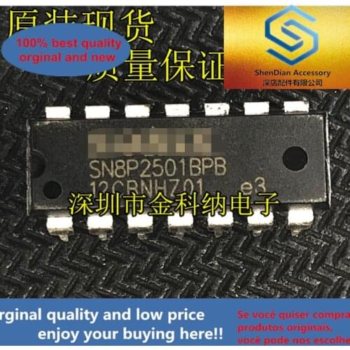 10pcs only orginal new SN8P2501 SN8P2501BPB electric fan integrated block chip genuine brand new original straight plug DIP14