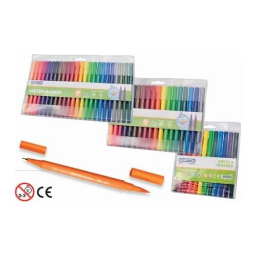 12 18 24 color işaretleyiciler double-sided brush uc pens Fineliners art drawing painting supplies