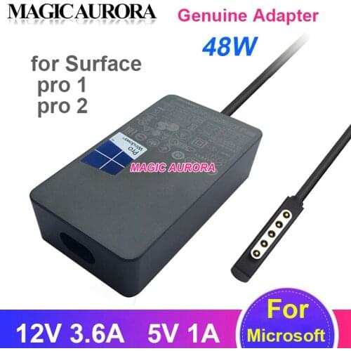 48W 12V 3.6A 5V 1A AC Adapter 1536 1514 1735 Fast Charger For Microsoft Surface Pro 1 pro 2 RT Windows 8 Power Supply