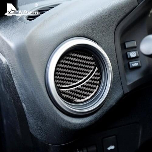 AIRSPEED Carbon Fiber Interior Car Air Outlet Vent Cover Sticker Trim for Subaru BRZ Toyota 86 2013-2020 Accessories Car Styling