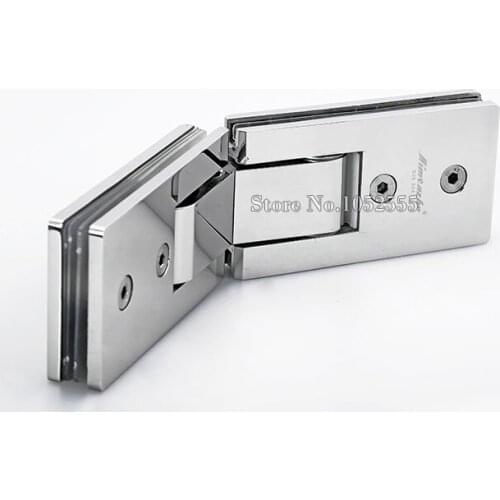 High Quality Stainless Steel Frameless Glass Door Hinges 135 Degree Glass to Glass Shower Door Hinges Glass Clamps