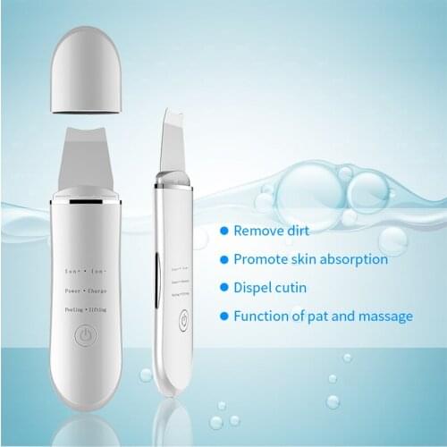 Electric Skin Care Facial Nose Blackhead Revmover Tool Ultrasonic Shovel Skin Scrubber Beauty Equipment