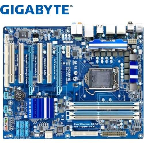 Gigabyte GA-P55-UD3R original mainboardLGA 1156 DDR3 16GB For I5 I7 CPU P55-UD3R P55 used Desktop motherboardPC