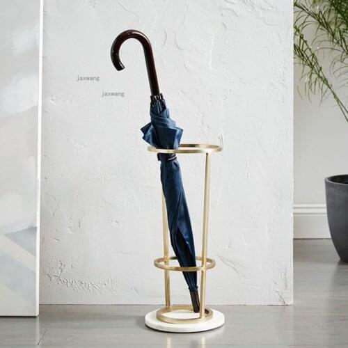Creative Hallway Porch Umbrella Stands Wrought Iron Hotel Lobby Household Umbrella Tube Apartment Cafe Floor Type Storage Bucket