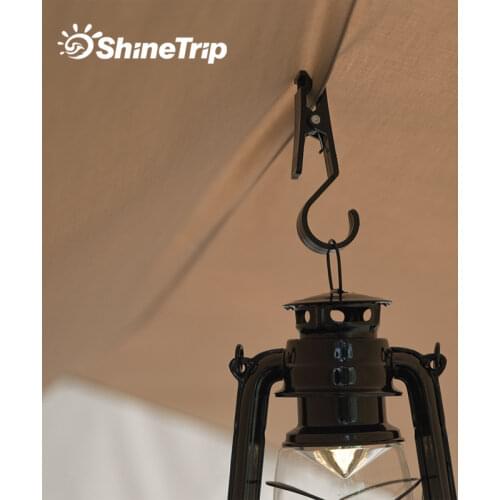 ShineTrip 4 Pcs/set Outdoor Tent Canopy Cloth Clip Hook Holder Portable Multifunctional Tool Tent Pegs Camping Accessories