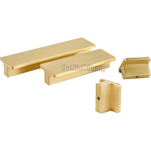 Top Designed 10PCS European Brass Cabinet Pulls Furniture Handles Cupboard Wardrobe Drawer TV Kitchen Cabinet Handles & Knobs