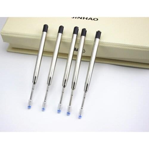 Metal Ballpoint pen refills. Office school stationery gifts pen DIY choose Blue black refills pen sale 10pc