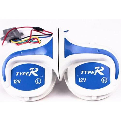 Motorcycle Car Truck Loud Air Snail Horn Digital Electric 12V 115dB 18 Voice