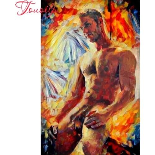 TOUOILP NEW 100% Full Square&Round Drill Diamond Embroidery 3D color the man Diamond Painting cross-stitch Mosaic kits Wall