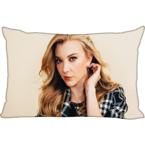 New Natalie Dormer Pillow Case Custom Wedding Decorative Pillowcase Cover Cases Gift Zippered Rectangle Pillow Case 10-10