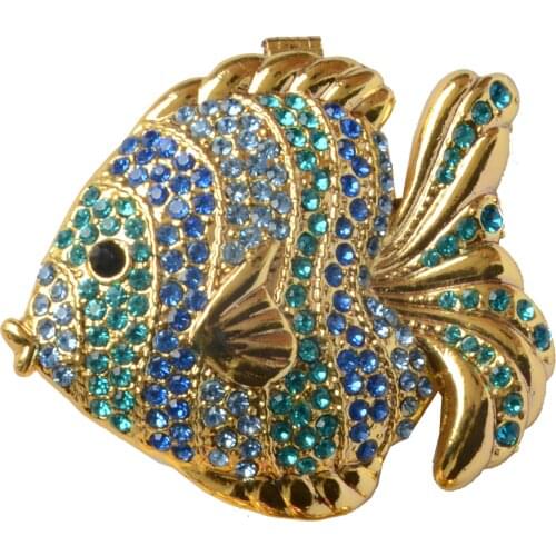 Ocean Fish Jewelry Box Tropical Fish Trinket Box Jewelry Organizer Nautical Gift