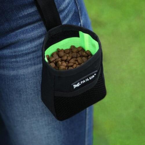 Pet Oxford Dog Training Treat Snack Bait Pet Feed Pocket Pouch Dog Nylon Liner Cloth Feeding Bags Pet Dog Reward Waist Bag