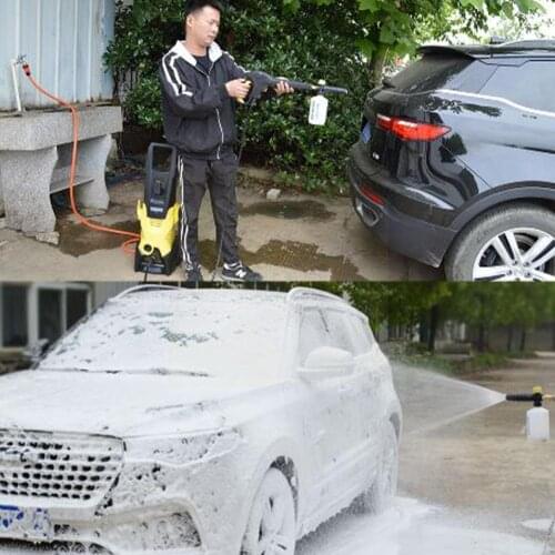 750ML Foam Lance Foam Lance With Adatptor For Car Washer Soap Foam Machine Washer Pressure Generator For Karcher Cleaning V2G5