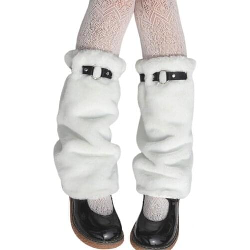 Lovely Lady Leopard Plush Warm Leg Socks for Office Leg Warmers Lovely Lady Leopard Plush Warm Leg Socks for Office