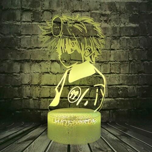 Anime Led Night Light 3D Optical Killua Zoldyck Figure Cartoon Night light For Boy Lamp Holiday lamp for Kid