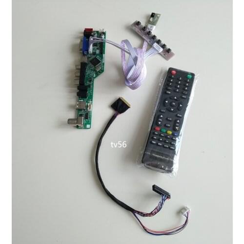 TV USB LED LCD AV VGA HDMI AUDIO Controller Board kit DIY For AUO B173RW01 V1 17.3" 1600*900 Monitor Panel Display