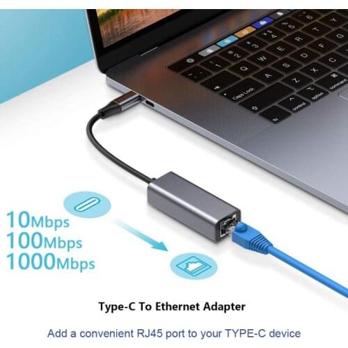 USB C Rj45 Lan Ethernet Adapter Network Card To RJ45 Lan Ethernet Adapter For Windows 10 Macbook Xiaomi Mi PC USB Ethernet Card