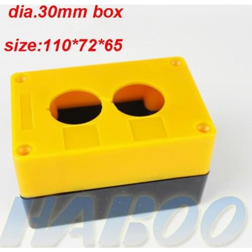 1pcs packing shipping free dia.30mm protection switch box 2position for emergency stop switch and push button switch