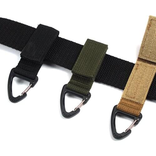 1PC Nylon Webbing Buckle EDC Backpack Webbing Strap Hanging Buckle Outdoor Camping Tactical Equipment D-type Hanging Ring