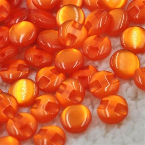 100pcs Orange Color Child Clothes Candy Color Eye Cat Stone Button/Sewing lots
