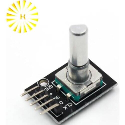 360 Degrees Rotary Encoder Module For Arduino Brick Sensor Switch Development Board KY-040 With Pins Connector