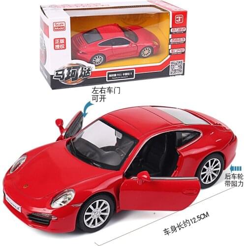 5" Die Cast Models Cars models of automobiles Alloy Vehicle gld3 Coche Toys for Children 1:36 911 Sports Car Carrera S in box