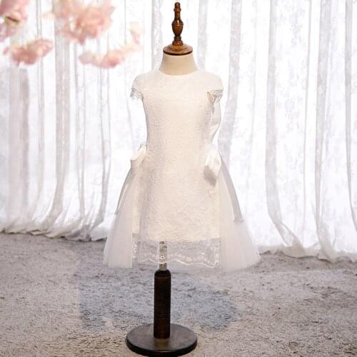 Korea Style Baby Girls Dress 1st Birthday Wedding Princess Party Kids Dresses For Girls Lace Baby Baptism Christening Ball Gown